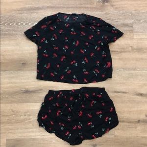 Pajama short and shirt set